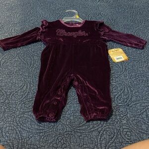 Wrangler Velvet Sparkling Purple Kids Bodysuit